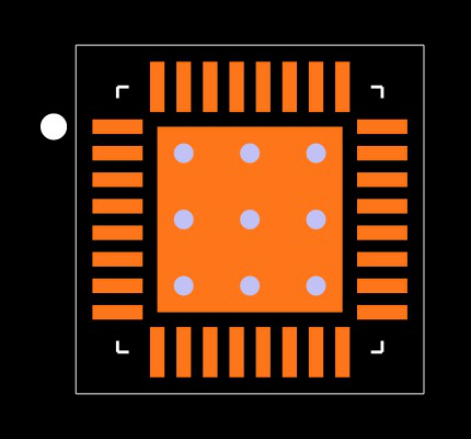 BQ25731RSNR Footprint