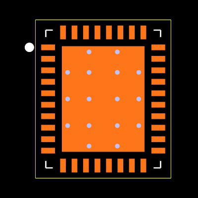 BQ25751RRVR Footprint