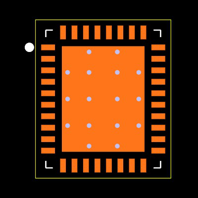 BQ25756ERRVR Footprint