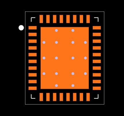 BQ25756RRVR Footprint