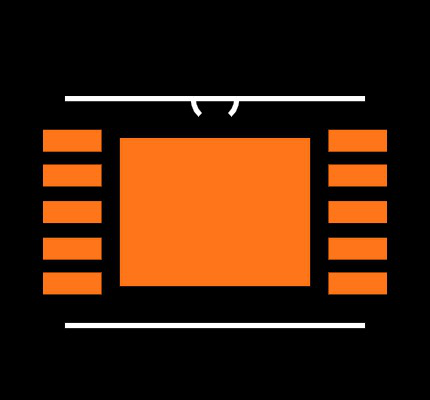 BQ27200DRKR Footprint