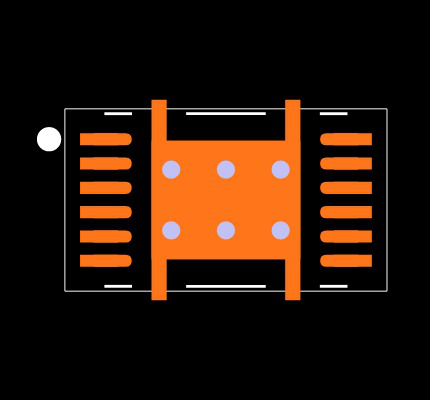 BQ28Z610DRZT Footprint