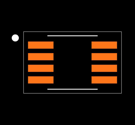 BQ29412DCT3R Footprint