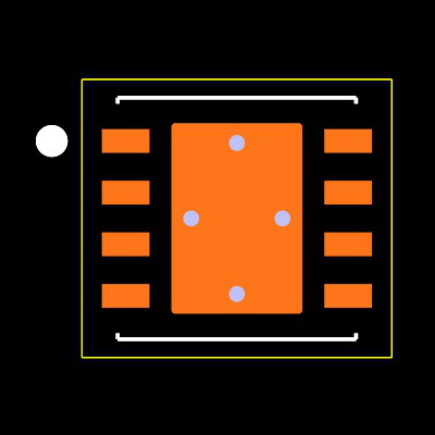 BQ29442DRBR Footprint
