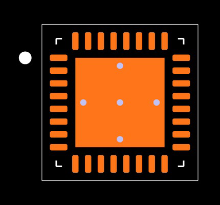BQ40Z50RSMR Footprint
