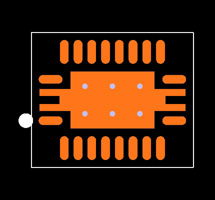 BQ51050BRHLT Footprint