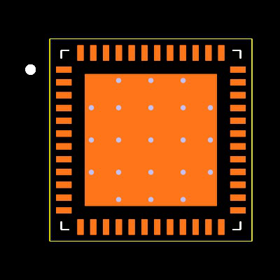 BQ78PL116RGZR Footprint