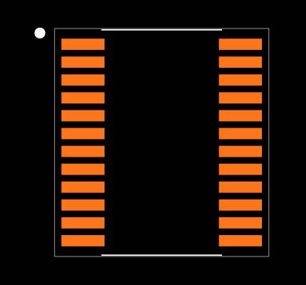 CC1050-RTB1 Footprint