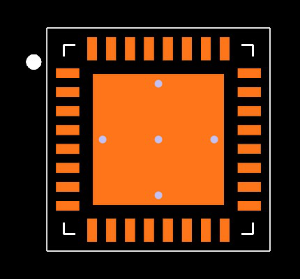 CC1125RHBT Footprint