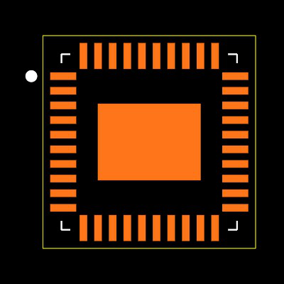 CC2531F256RHAR Footprint