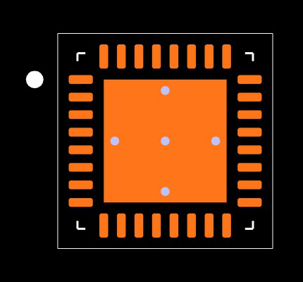 CC2640F128RSMR Footprint