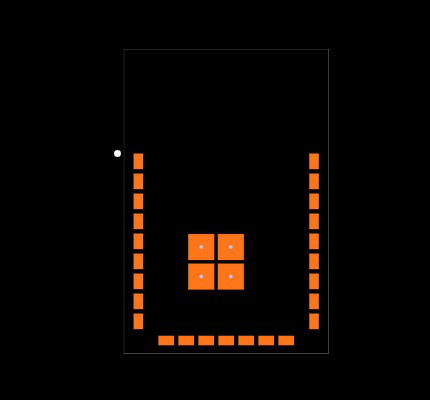 CC2650MODAMOHT Footprint