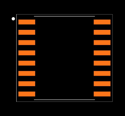 CD4043BDWR Footprint