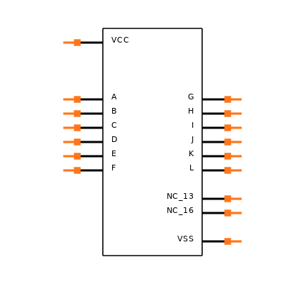 CD4050BDRG4 Symbol