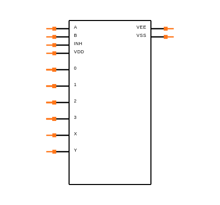 CD4052BMG4 Symbol