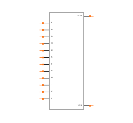 CD4069UBM96 Symbol