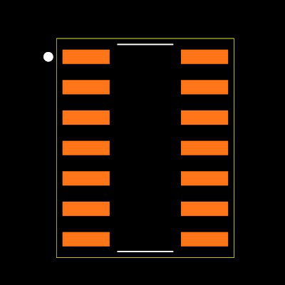 CD4093BQM96G4Q1 Footprint