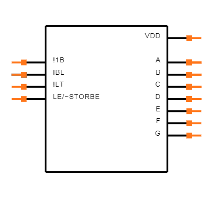 CD4511BPW Symbol