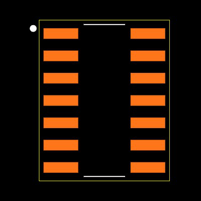CD74AC00M Footprint