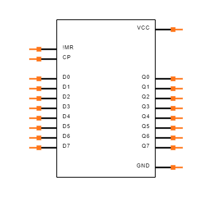 CD74AC273M Symbol