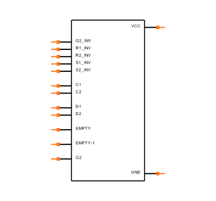CD74AC74M Symbol