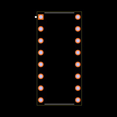 CD74ACT283E Footprint