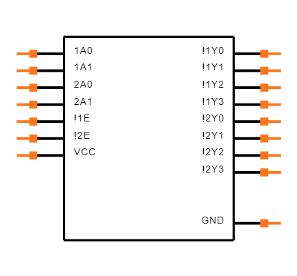 CD74HC139M Symbol