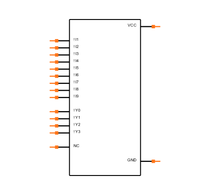 CD74HC147E Symbol