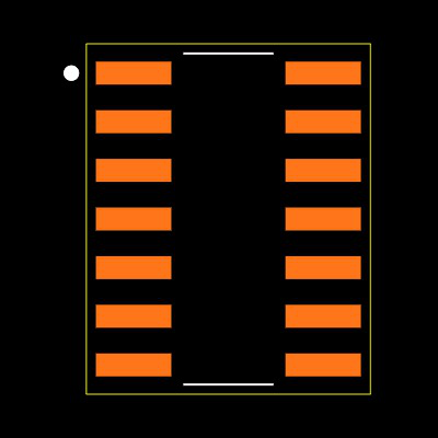 CD74HC164M Footprint