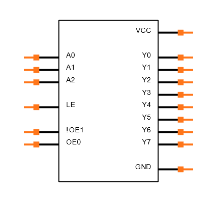 CD74HC237EE4 Symbol