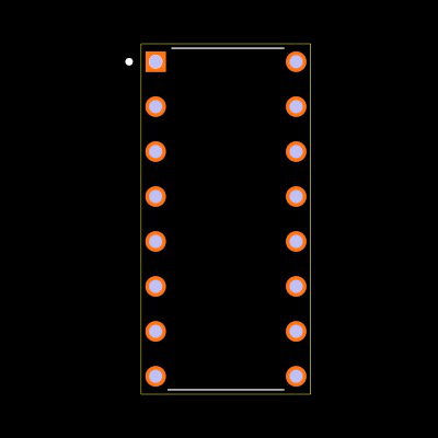 CD74HC297E Footprint