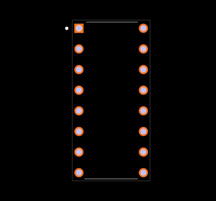 CD74HC40105E Footprint