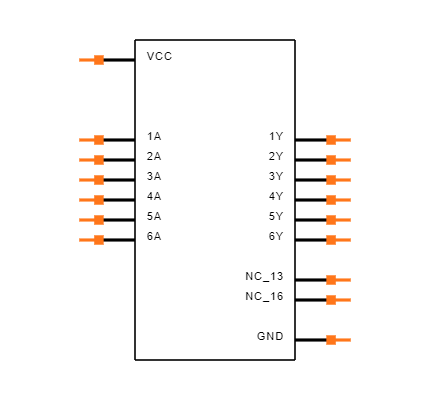 CD74HC4050M96 Symbol
