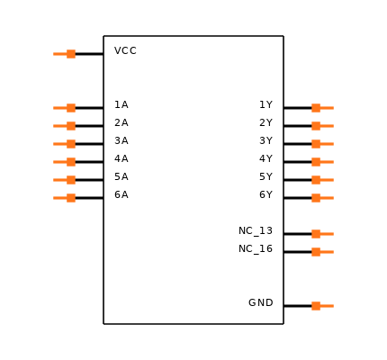 CD74HC4050PWRG4 Symbol