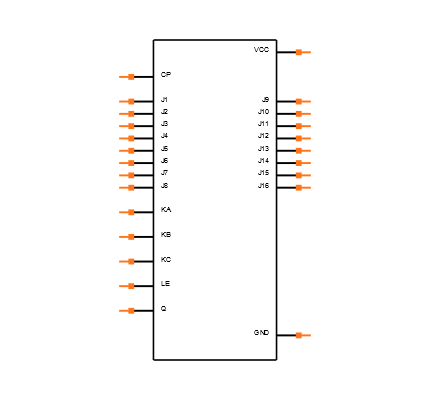 CD74HC4059M96 Symbol