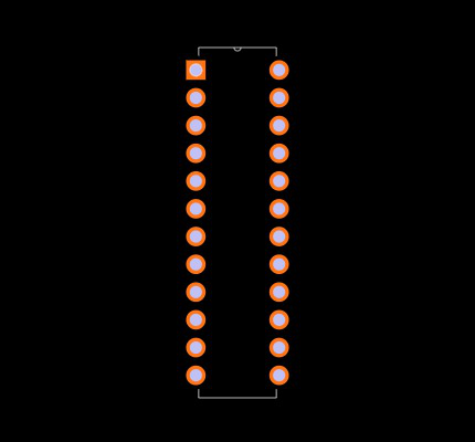 CD74HC4067E Footprint