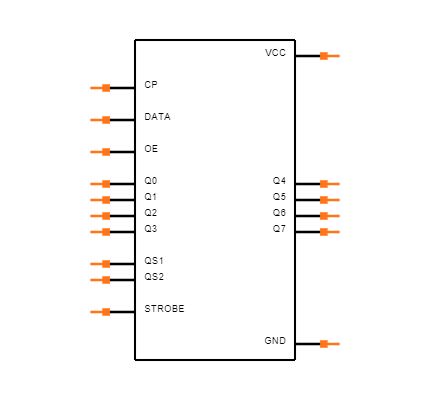 CD74HC4094PWRE4 Symbol