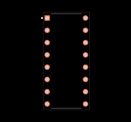 CD74HC4511E Footprint