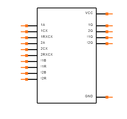 CD74HC4538PW Symbol