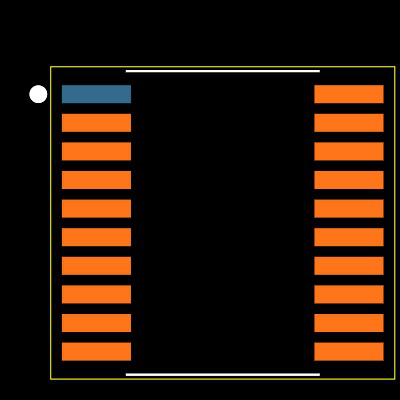 CD74HC541PW Footprint