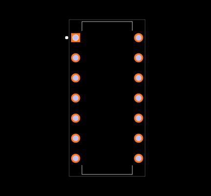 CD74HCT107E Footprint