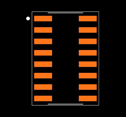 CD74HCT153M Footprint