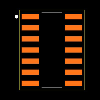 CD74HCT243M Footprint