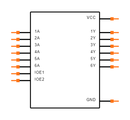 CD74HCT367MT Symbol