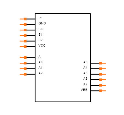 CD74HCT4051MT Symbol