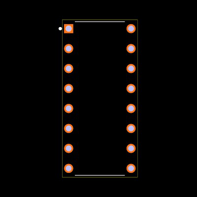 CD74HCT4511E Footprint