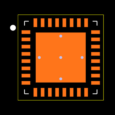 CDCM61001RHBR Footprint