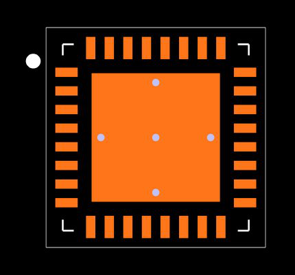 CDCM61004RHBR Footprint