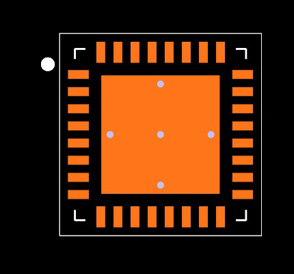 CDCM61004RHBT Footprint