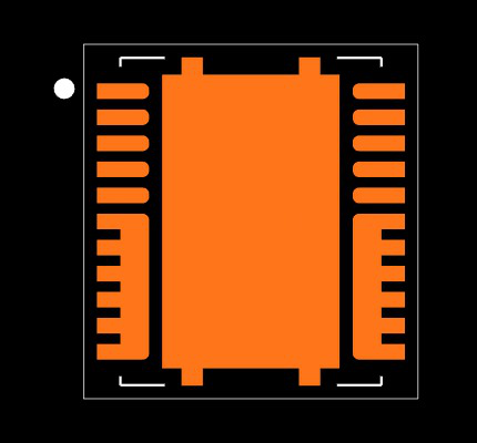 CSD95372BQ5M Footprint